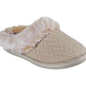 Skechers COZY CAMPFIRE-HOME ESSENTIAL Womens 167225/NAT Vegan Slippers -Size 6.5